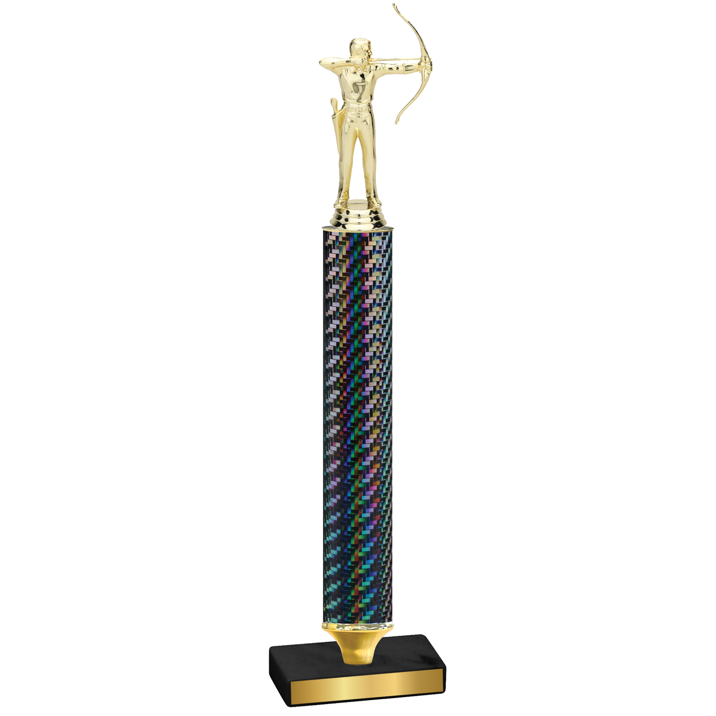 Value Black Carbon Fiber Archery Trophy