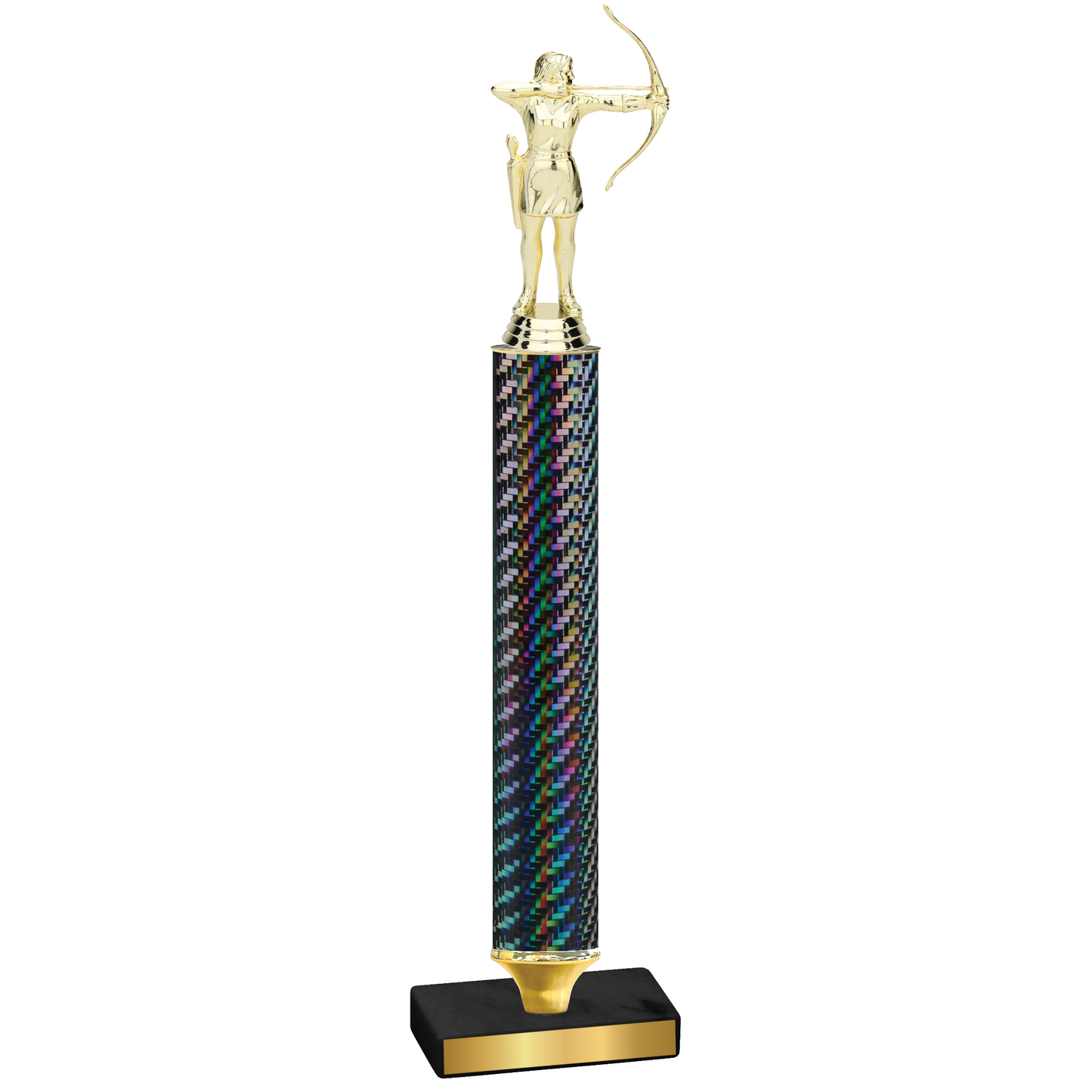 Value Black Carbon Fiber Archery Trophy
