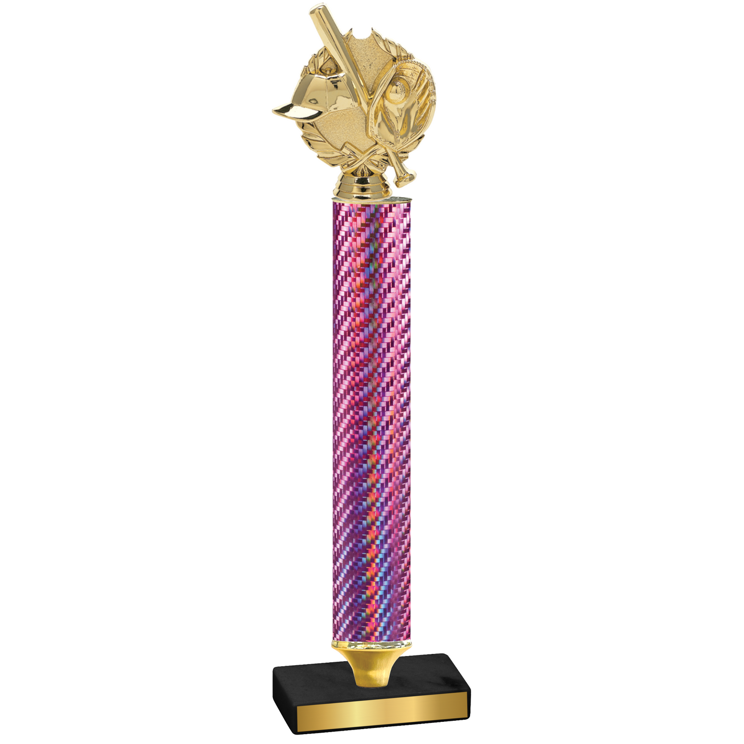 Value Pink Carbon Fiber Baseball Trophy