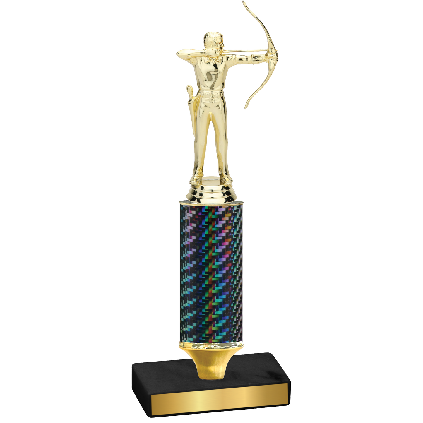Value Black Carbon Fiber Archery Trophy