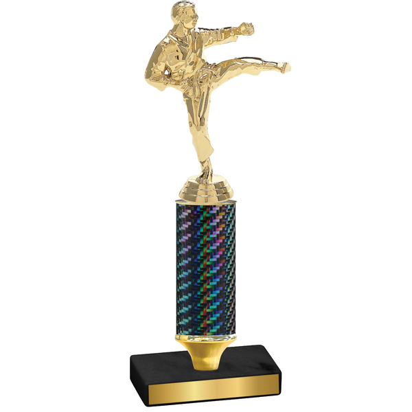 Value Black Carbon Fiber Karate Trophy
