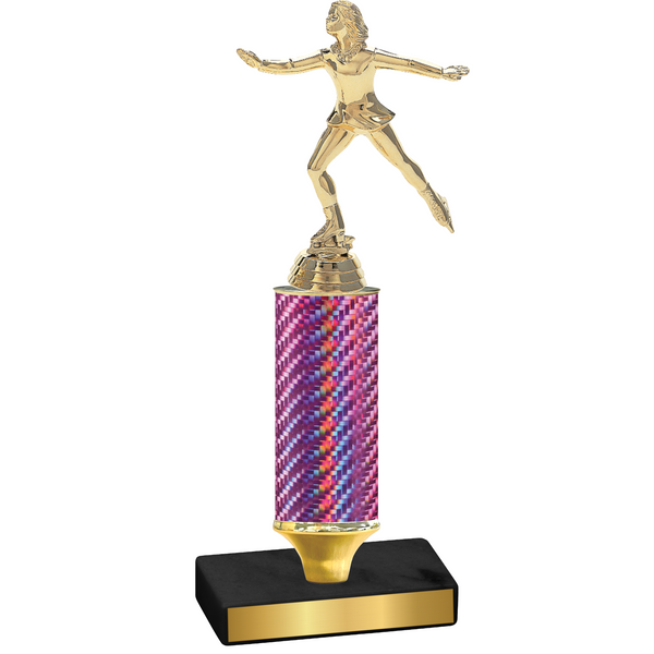 Value Pink Carbon Fiber Skater Trophy