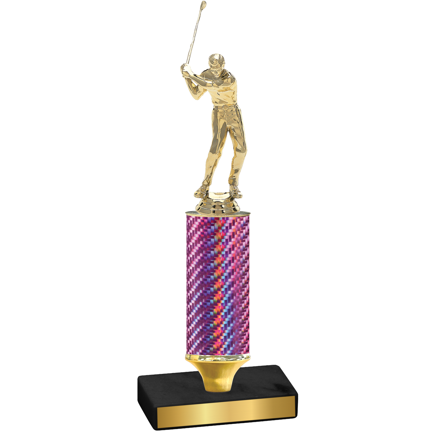 Value Pink Carbon Fiber Golf Trophy