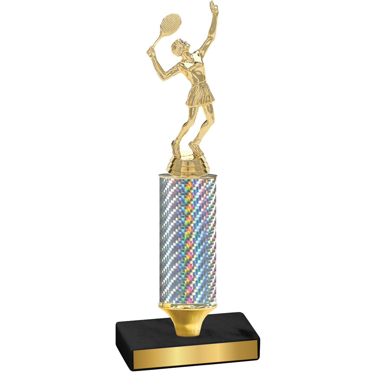 Value Silver Carbon Fiber Tennis Trophy