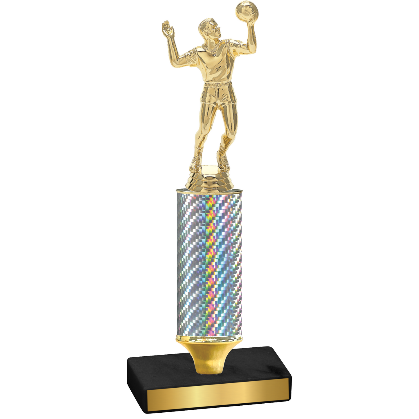 Value Silver Carbon Fiber Volleyball Trophy