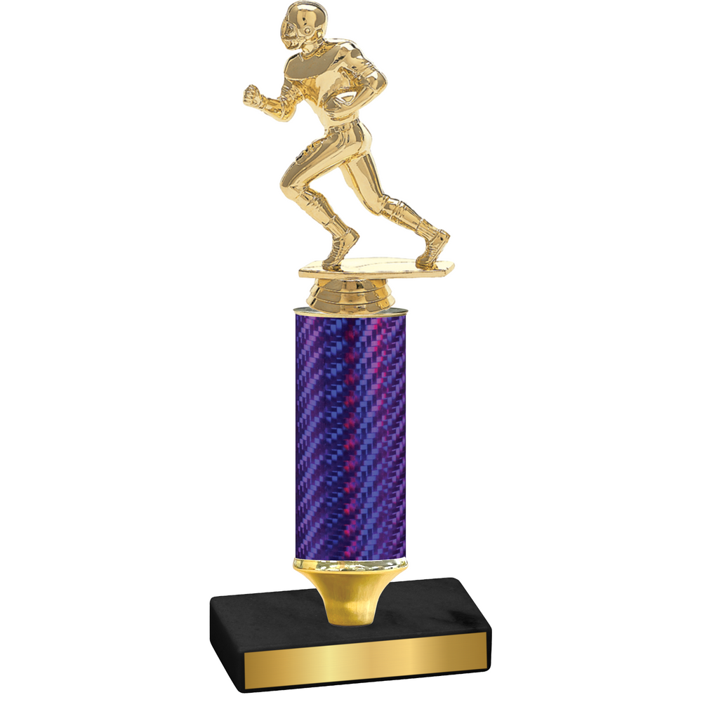 Value Purple Carbon Fiber Football Trophy