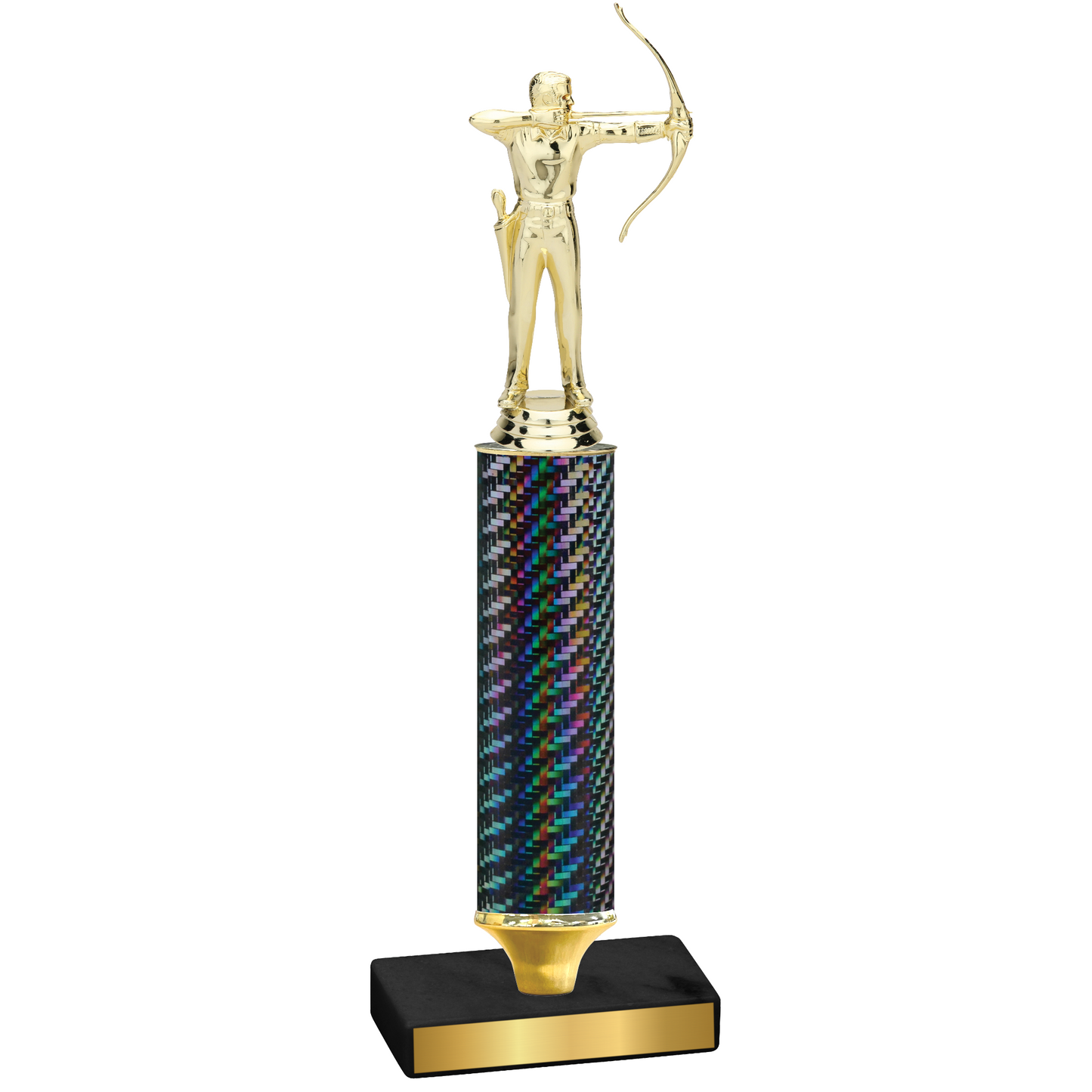 Value Black Carbon Fiber Archery Trophy