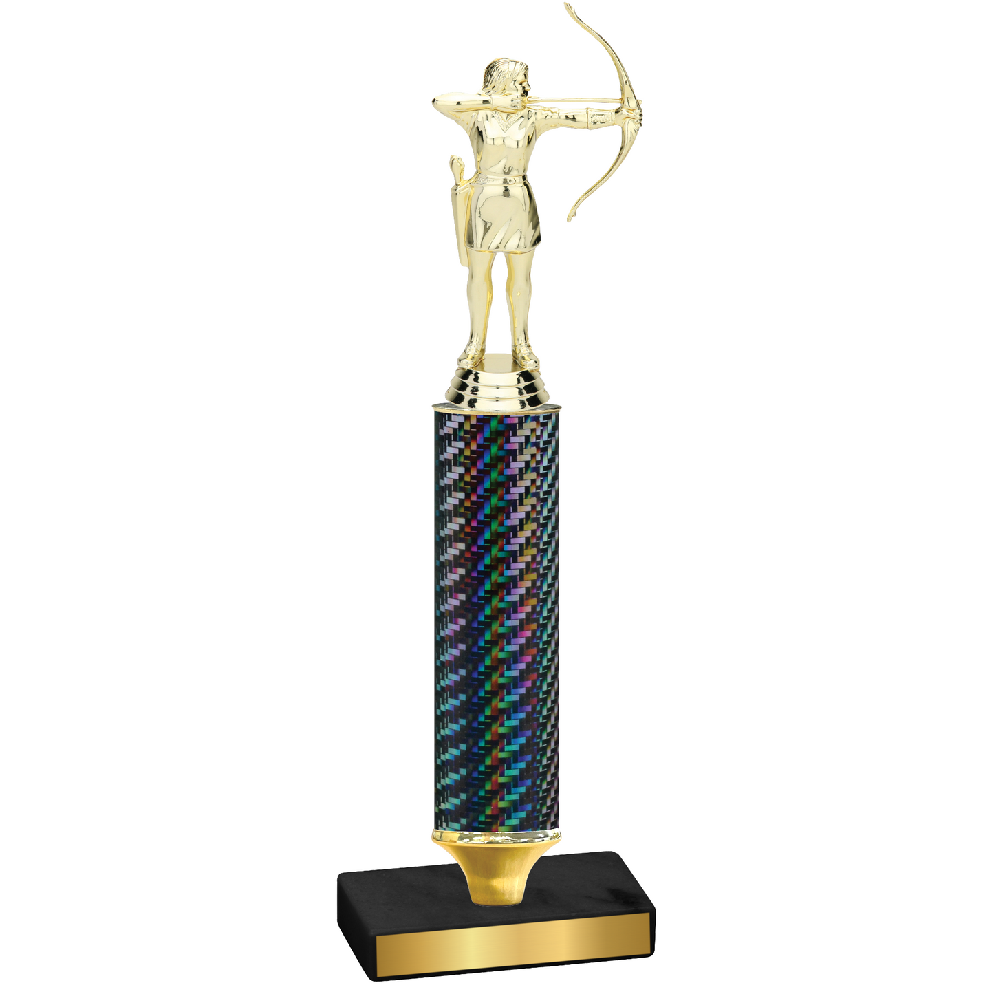 Value Black Carbon Fiber Archery Trophy