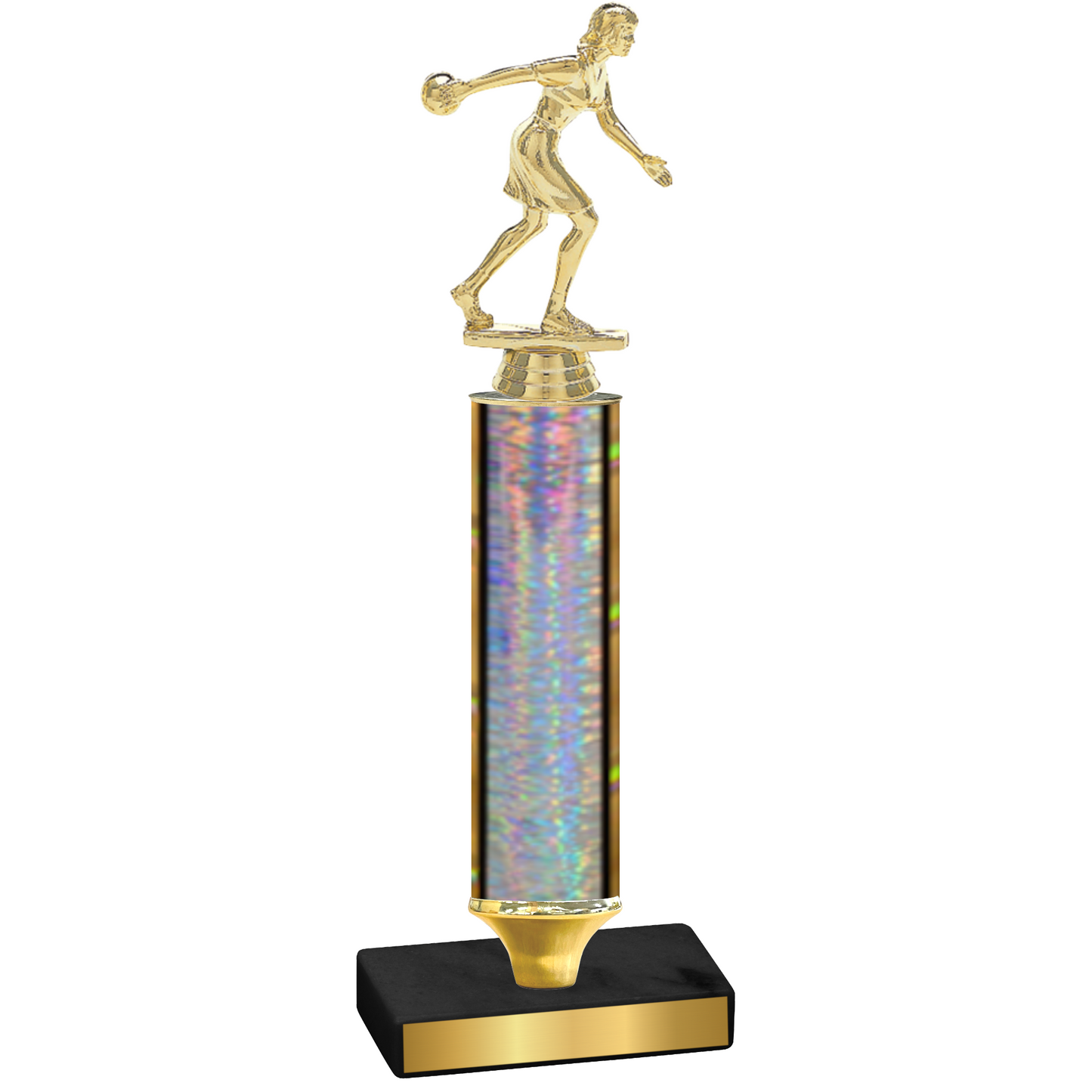 Value Silver Glacier Bowling Trophy