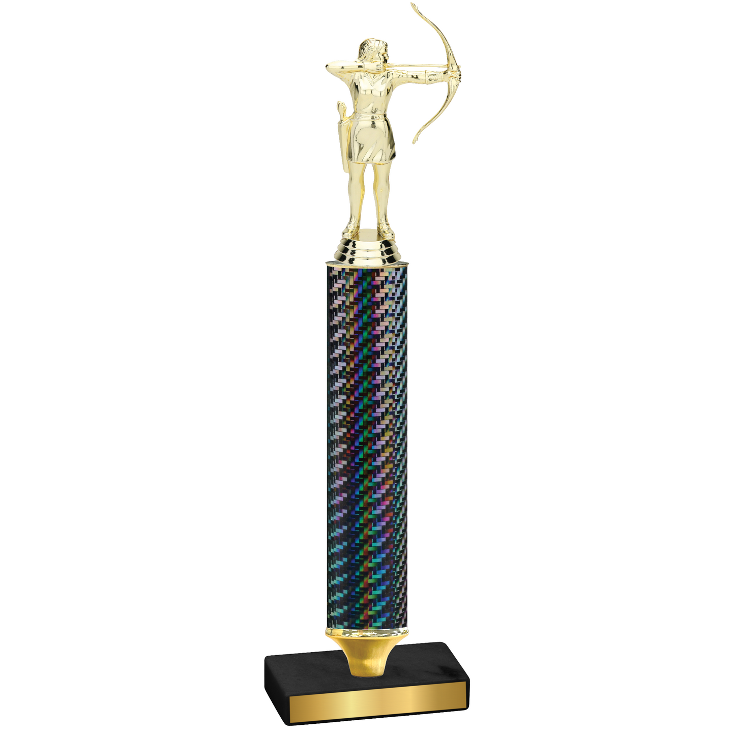 Value Black Carbon Fiber Archery Trophy