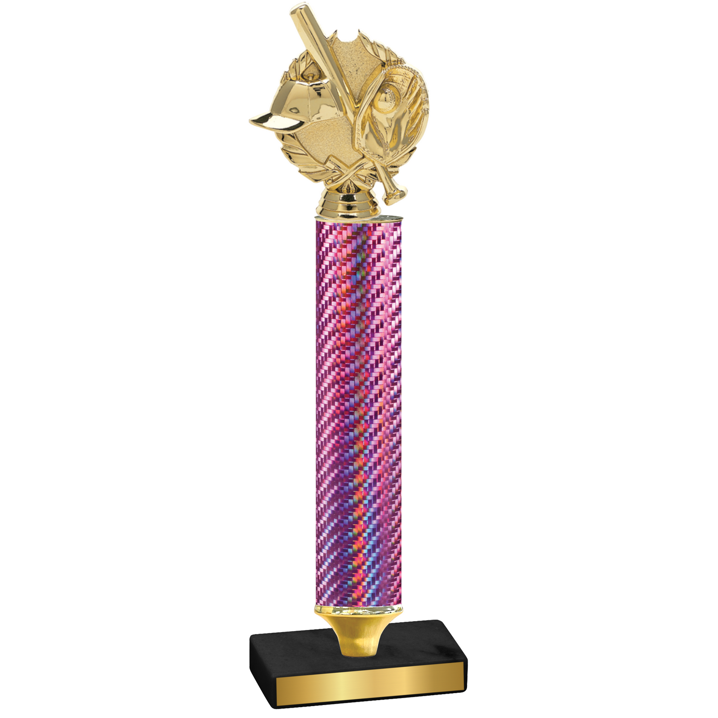 Value Pink Carbon Fiber Baseball Trophy