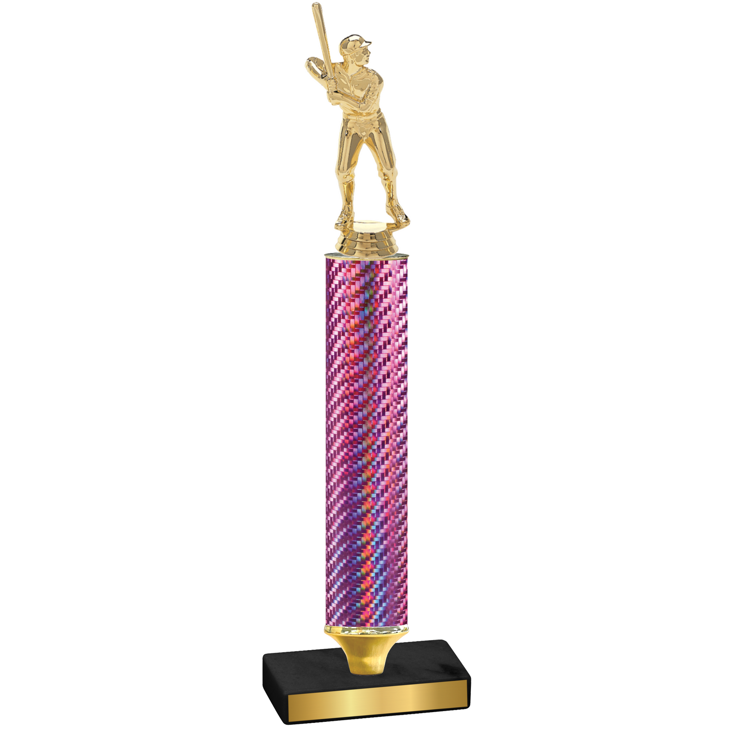 Value Pink Carbon Fiber Baseball Trophy