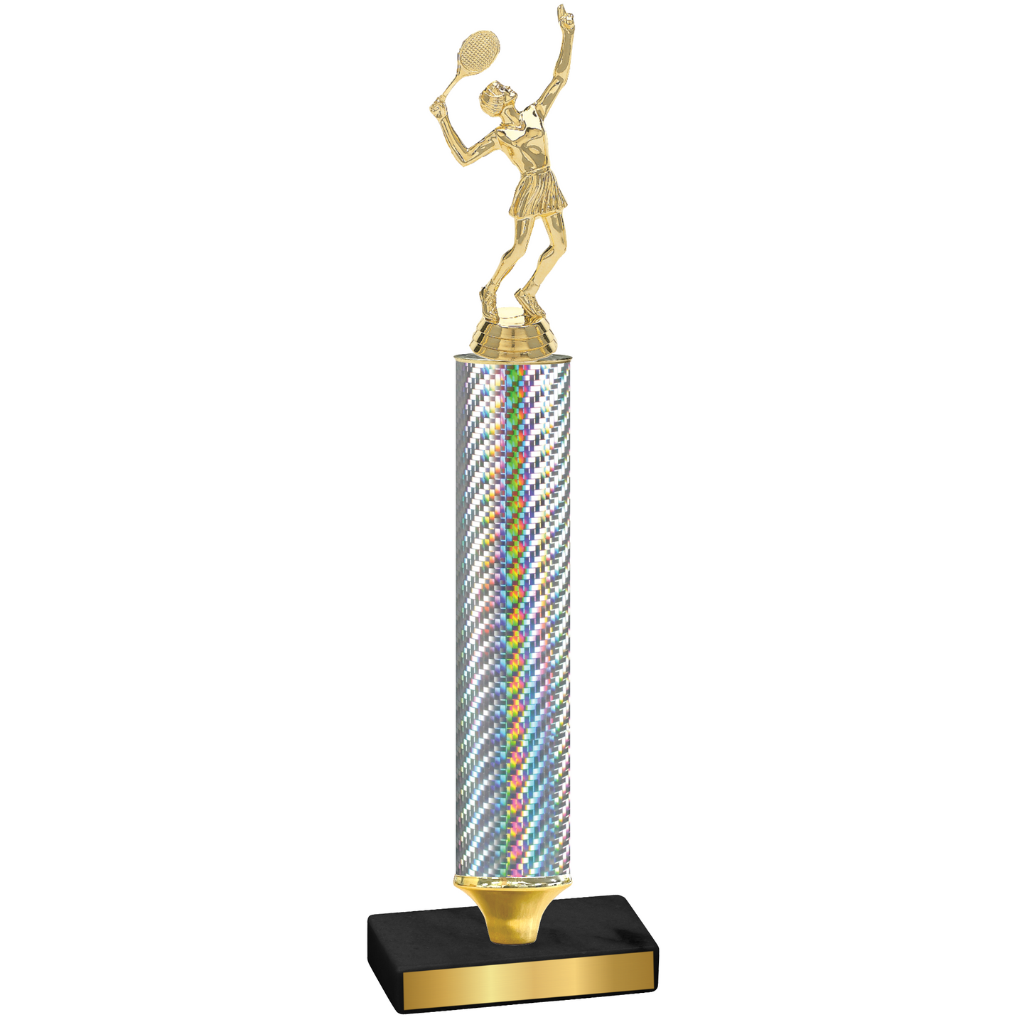 Value Silver Carbon Fiber Tennis Trophy