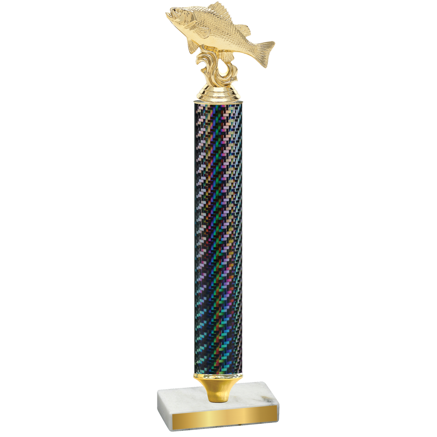 Value Black Carbon Fiber Fishing Trophy