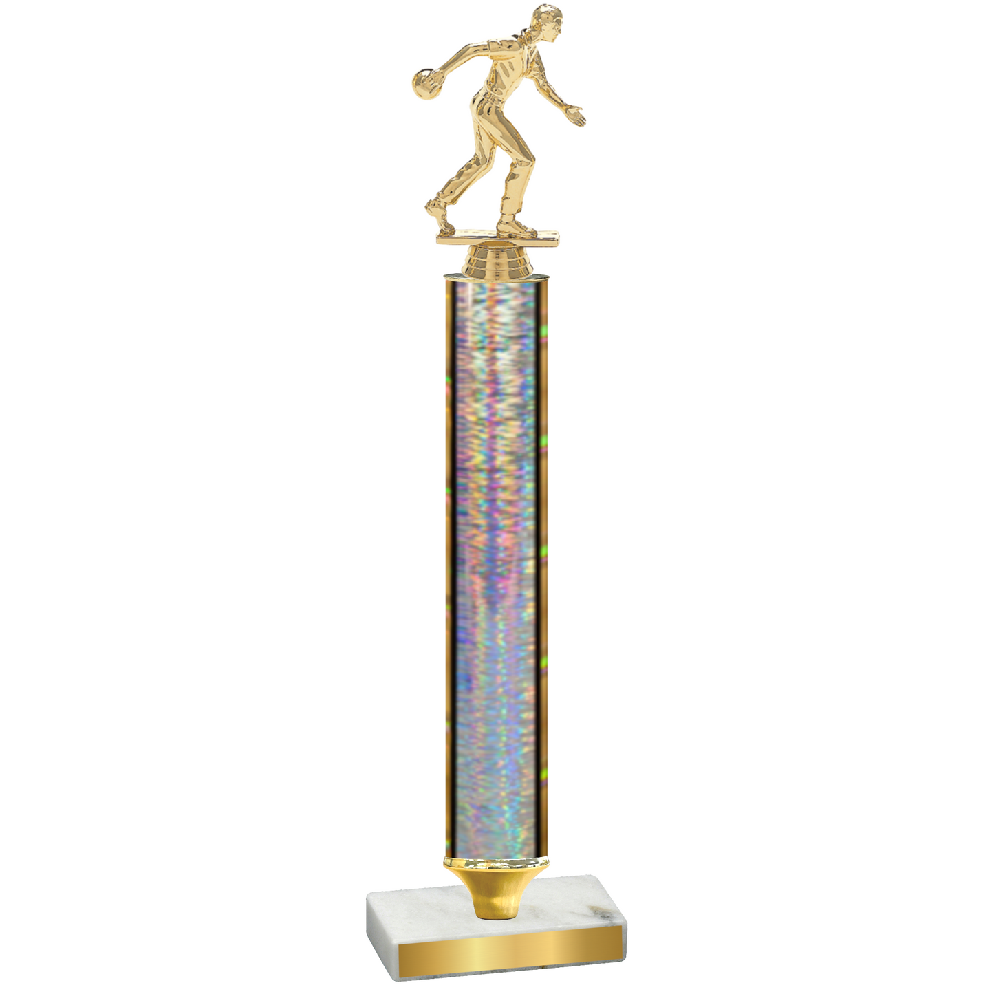 Value Silver Glacier Bowling Trophy