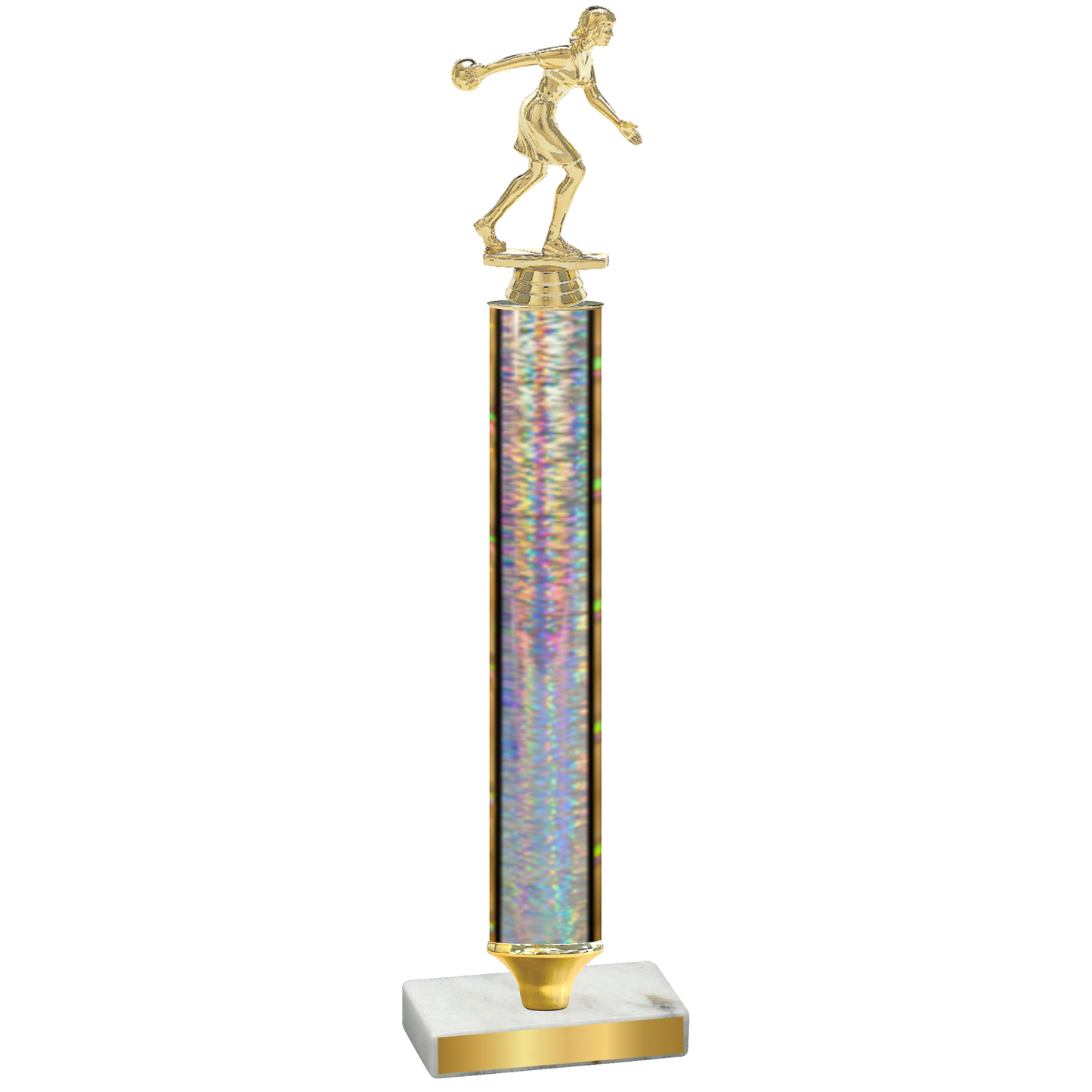 Value Silver Glacier Bowling Trophy