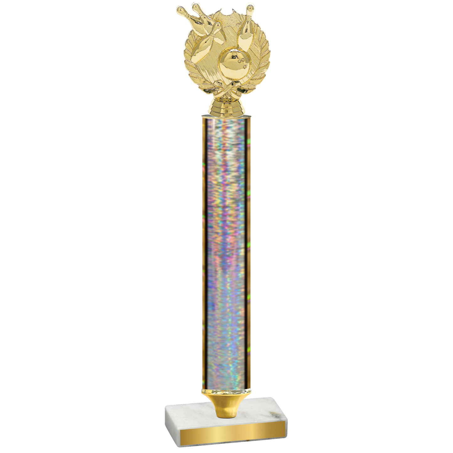 Value Silver Glacier Bowling Trophy