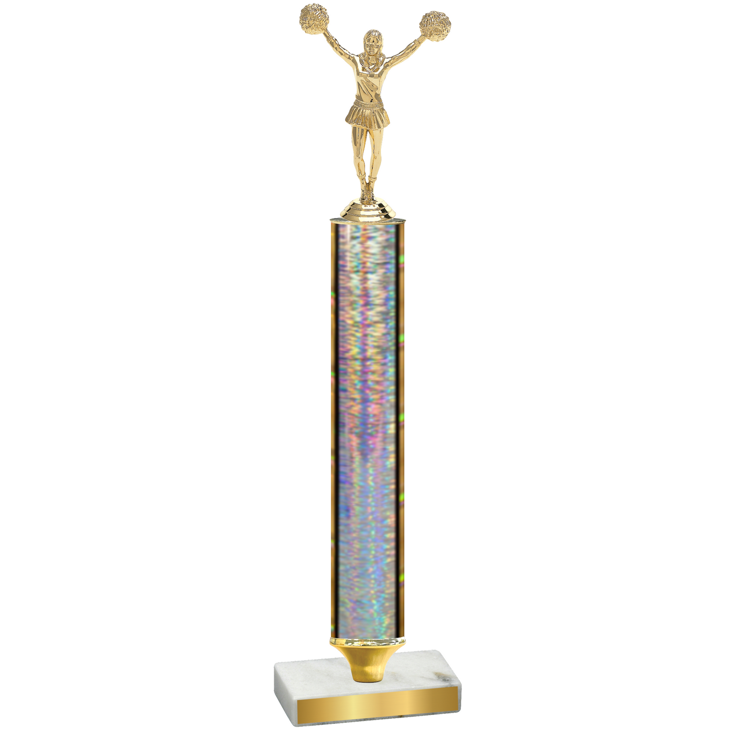 Value Silver Glacier Cheerleading Trophy