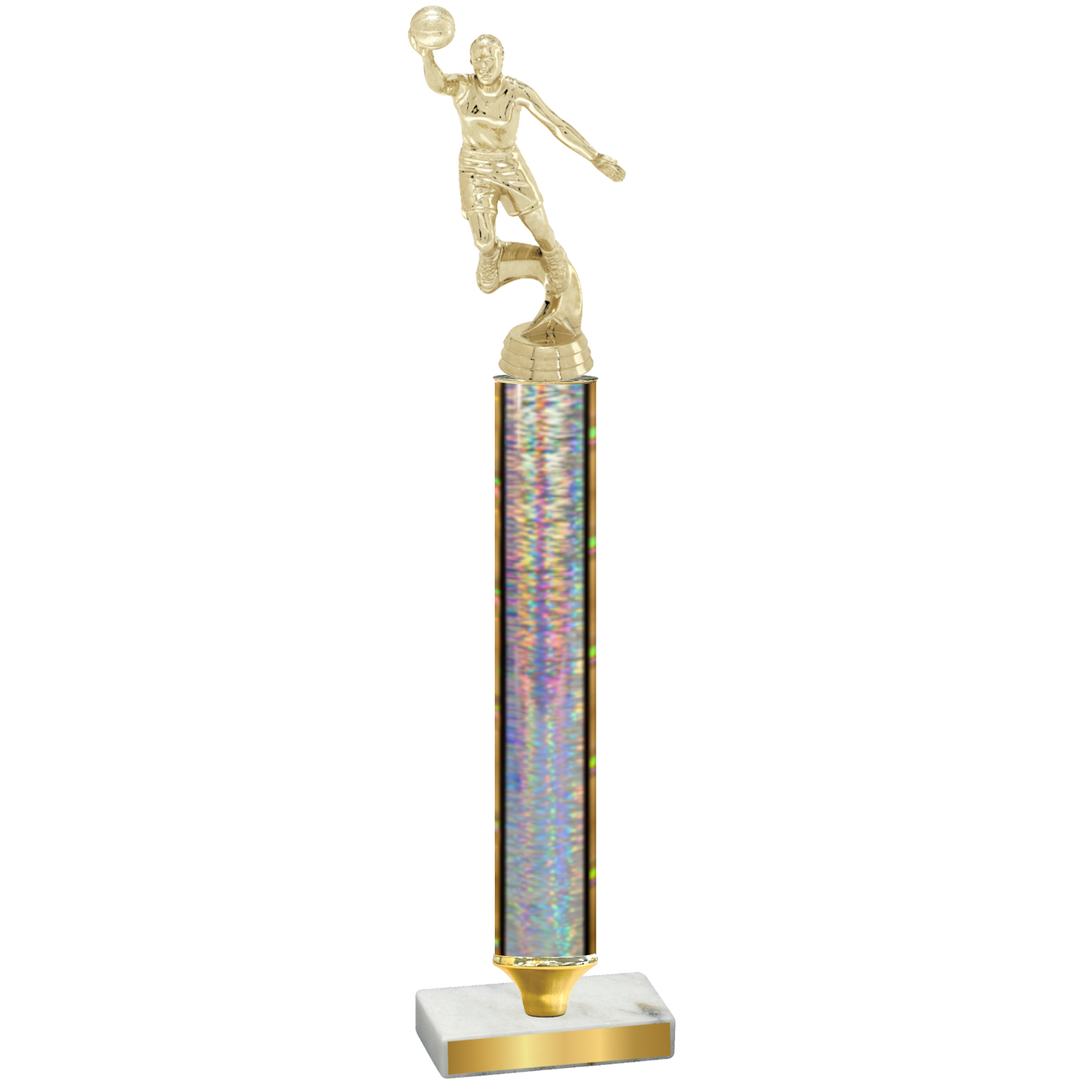 Value Silver Glacier Basketball Trophy