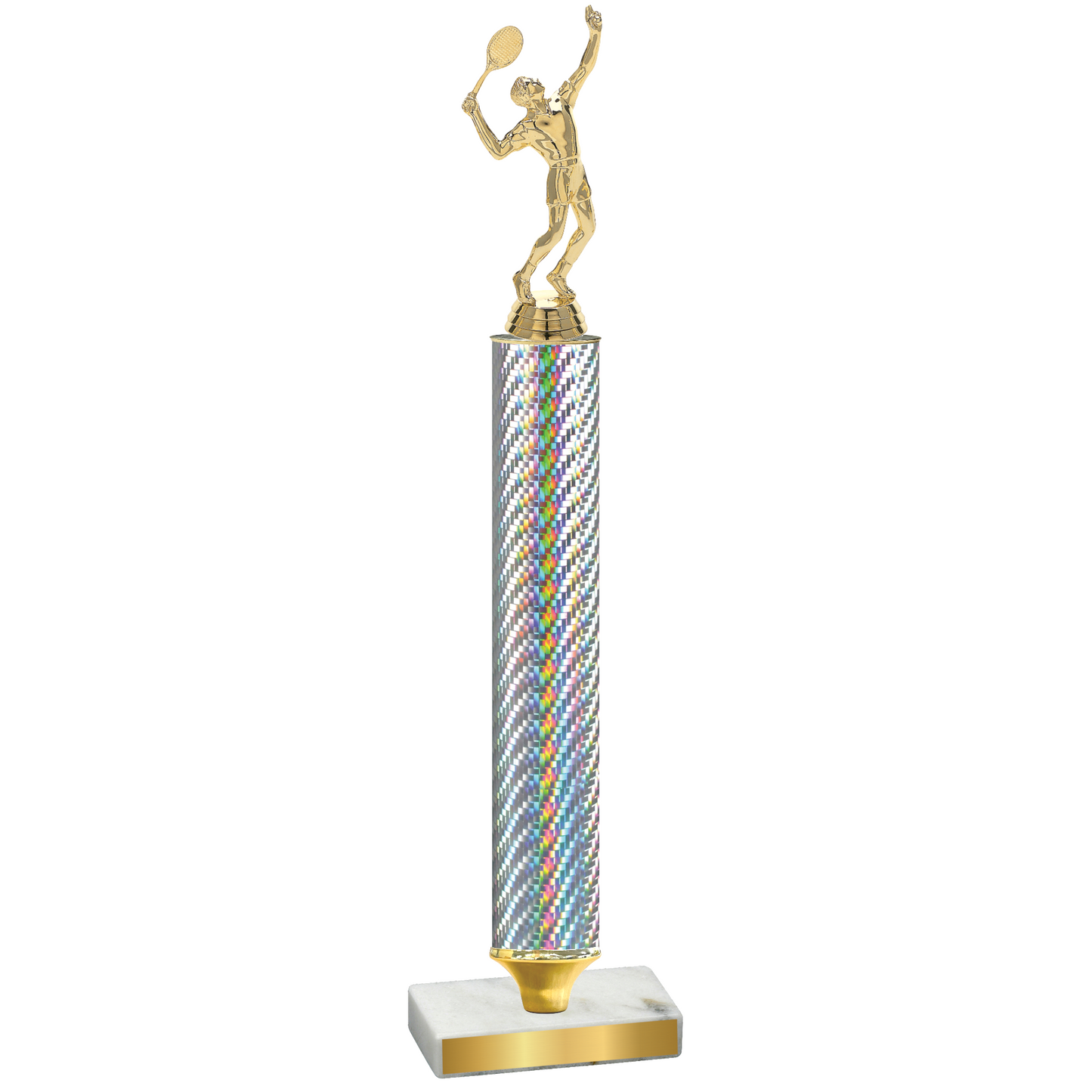 Value Silver Carbon Fiber Tennis Trophy