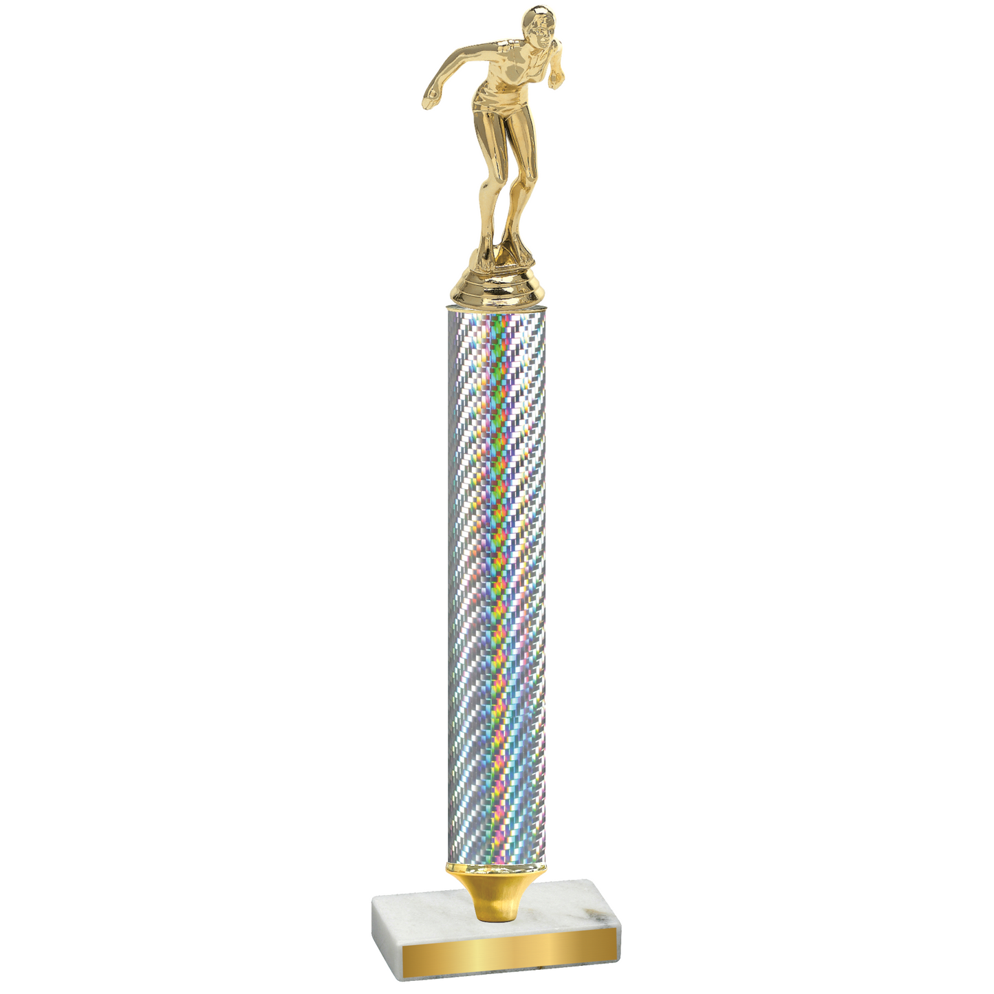Value Silver Carbon Fiber Tennis Trophy