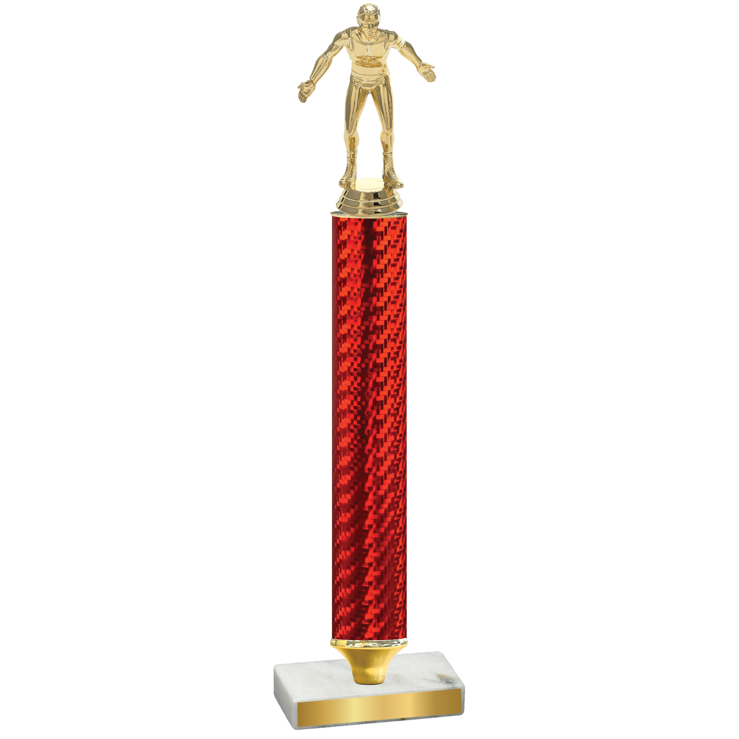 Value Red Carbon Fiber Wrestling Trophy