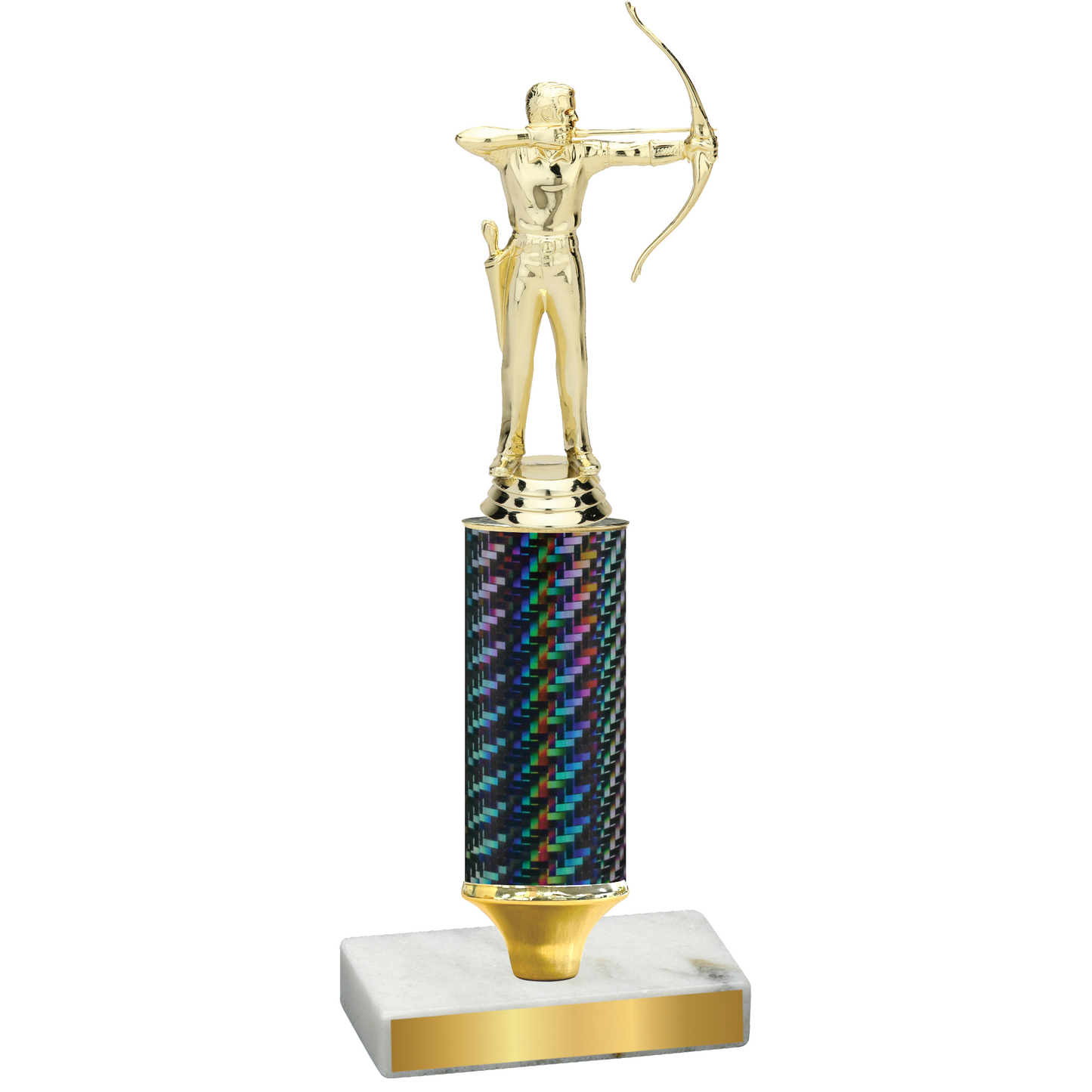 Value Black Carbon Fiber Archery Trophy