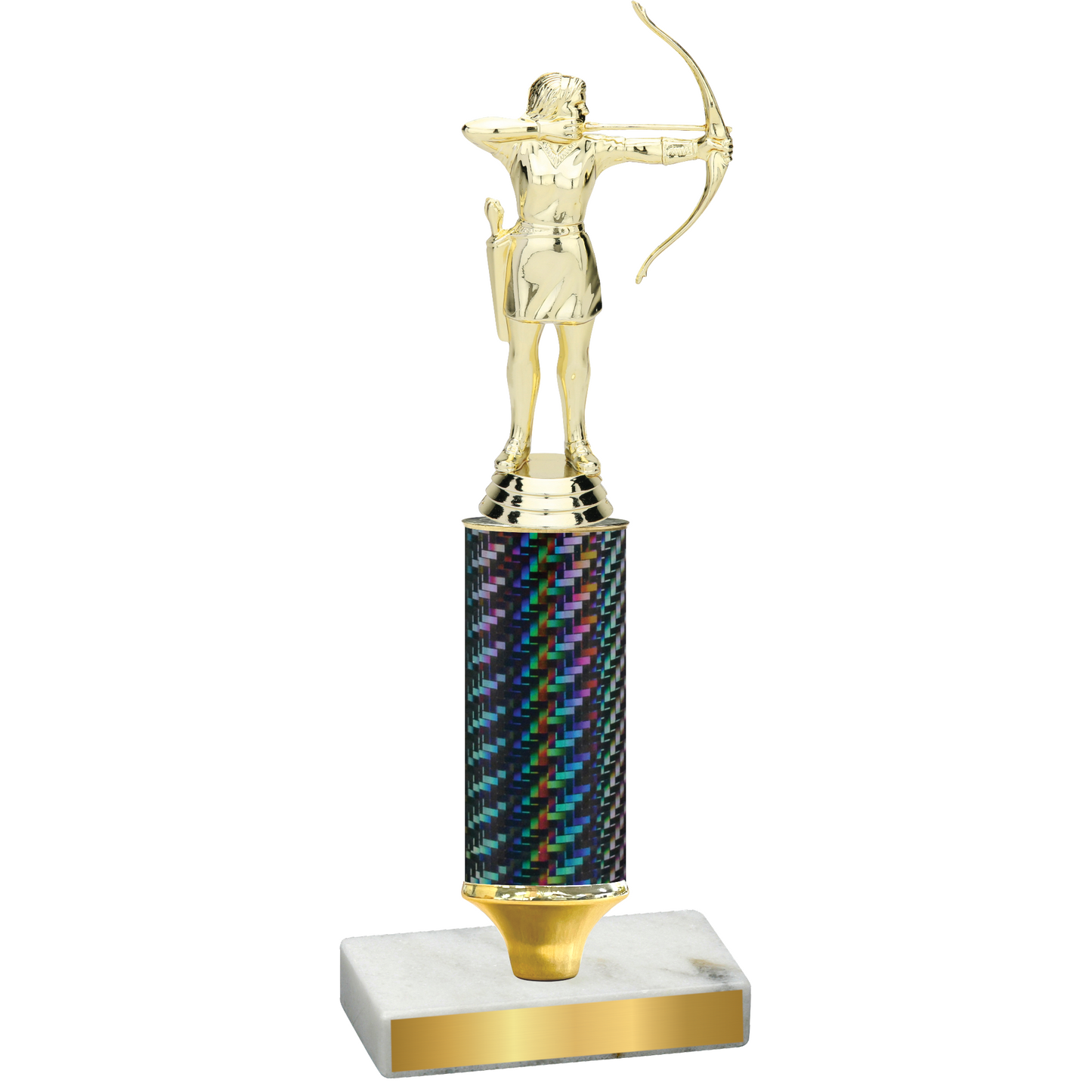 Value Black Carbon Fiber Archery Trophy