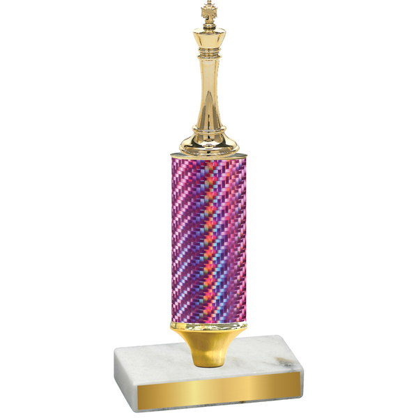 Value Pink Carbon Fiber Chess Trophy
