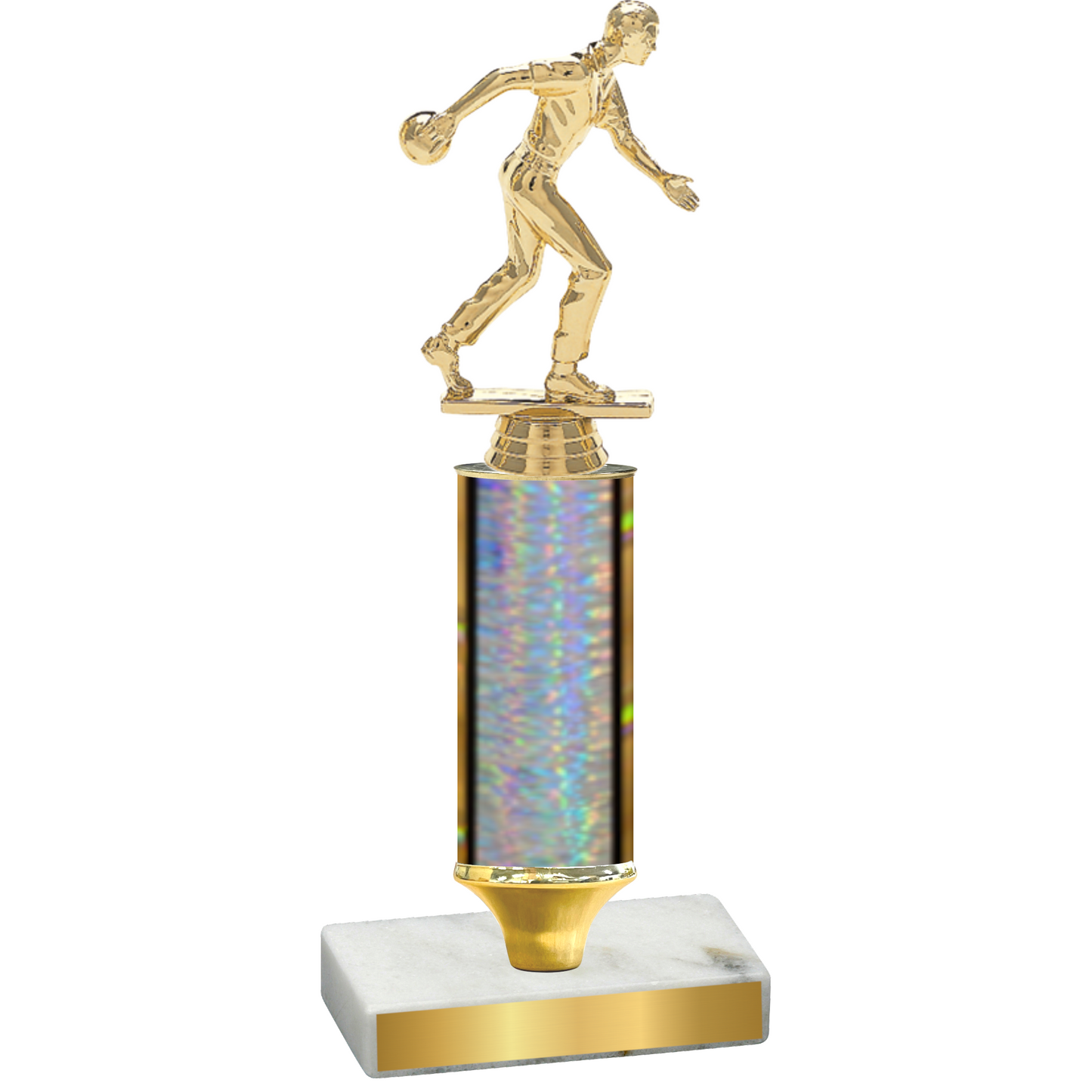 Value Silver Glacier Bowling Trophy