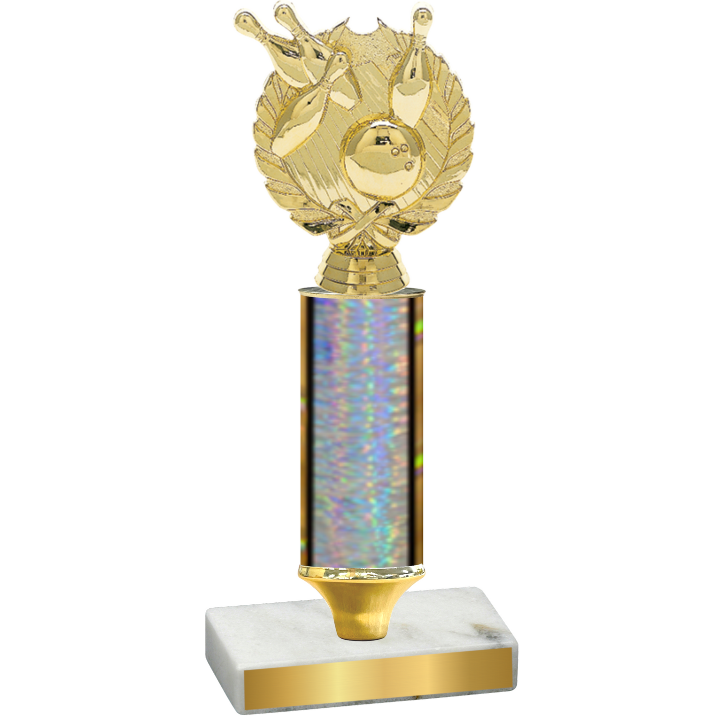 Value Silver Glacier Bowling Trophy