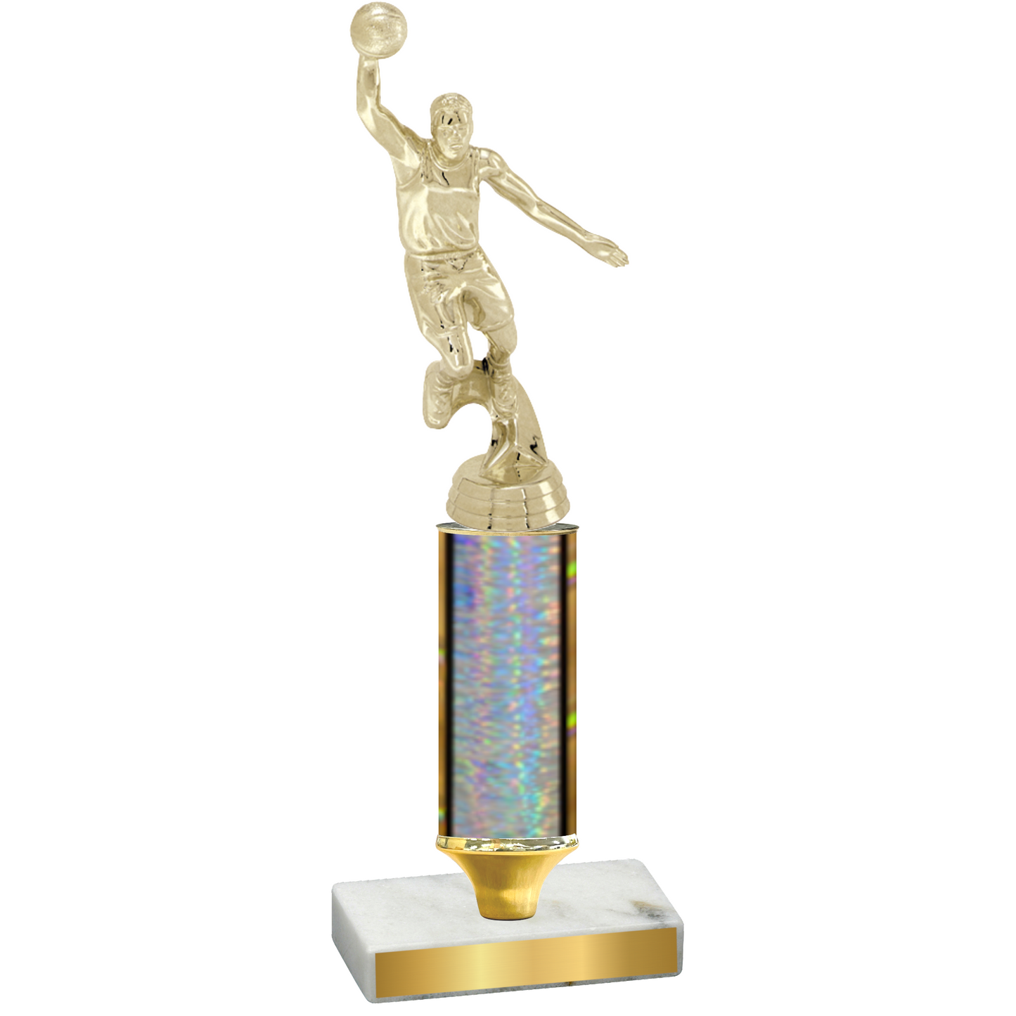 Value Silver Glacier Basketball Trophy