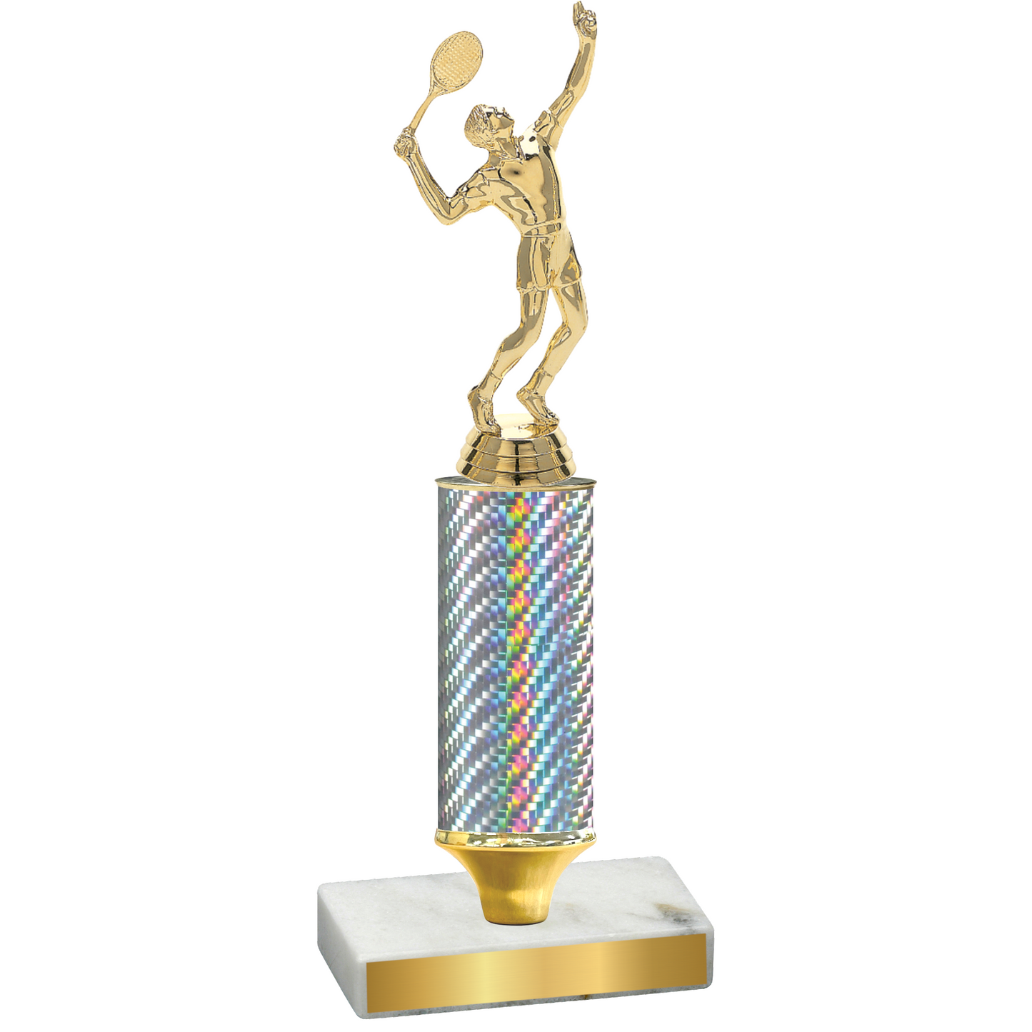 Value Silver Carbon Fiber Tennis Trophy