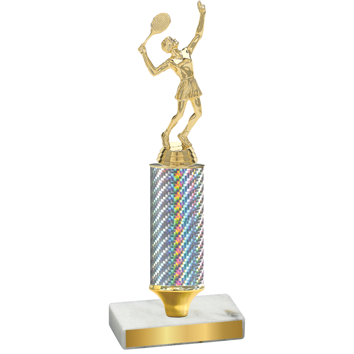Value Silver Carbon Fiber Tennis Trophy