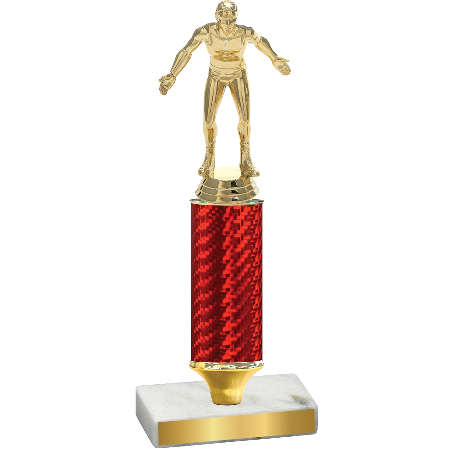 Value Red Carbon Fiber Wrestling Trophy
