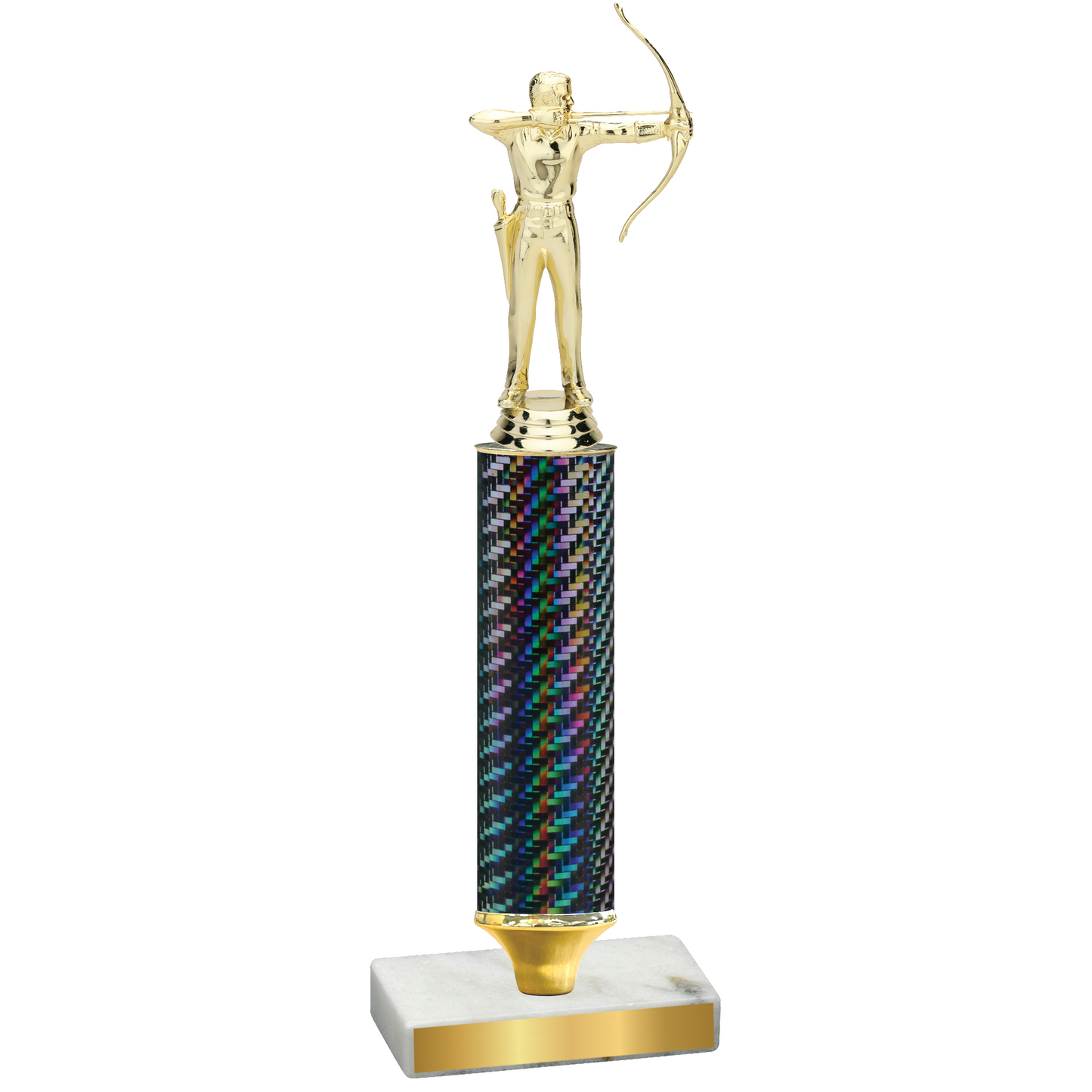 Value Black Carbon Fiber Archery Trophy