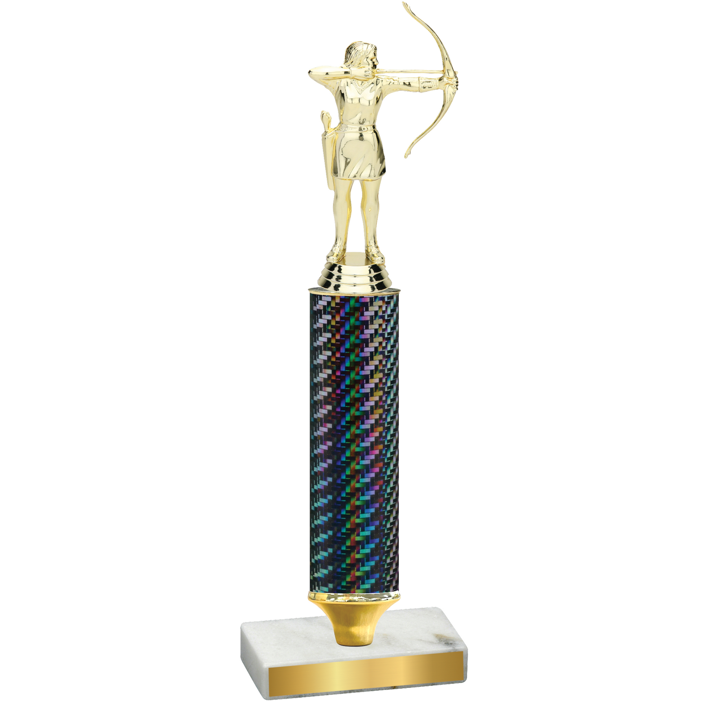 Value Black Carbon Fiber Archery Trophy