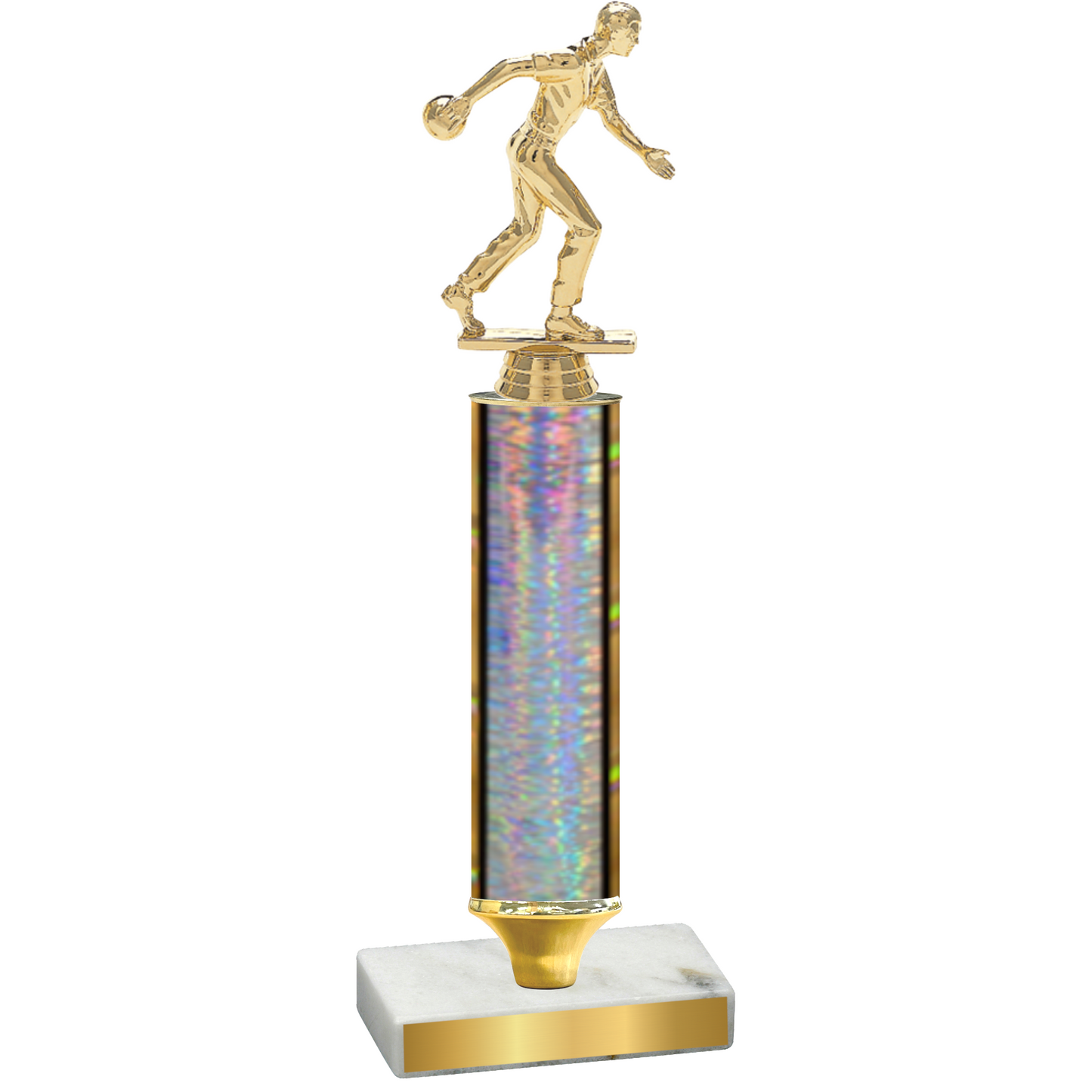 Value Silver Glacier Bowling Trophy
