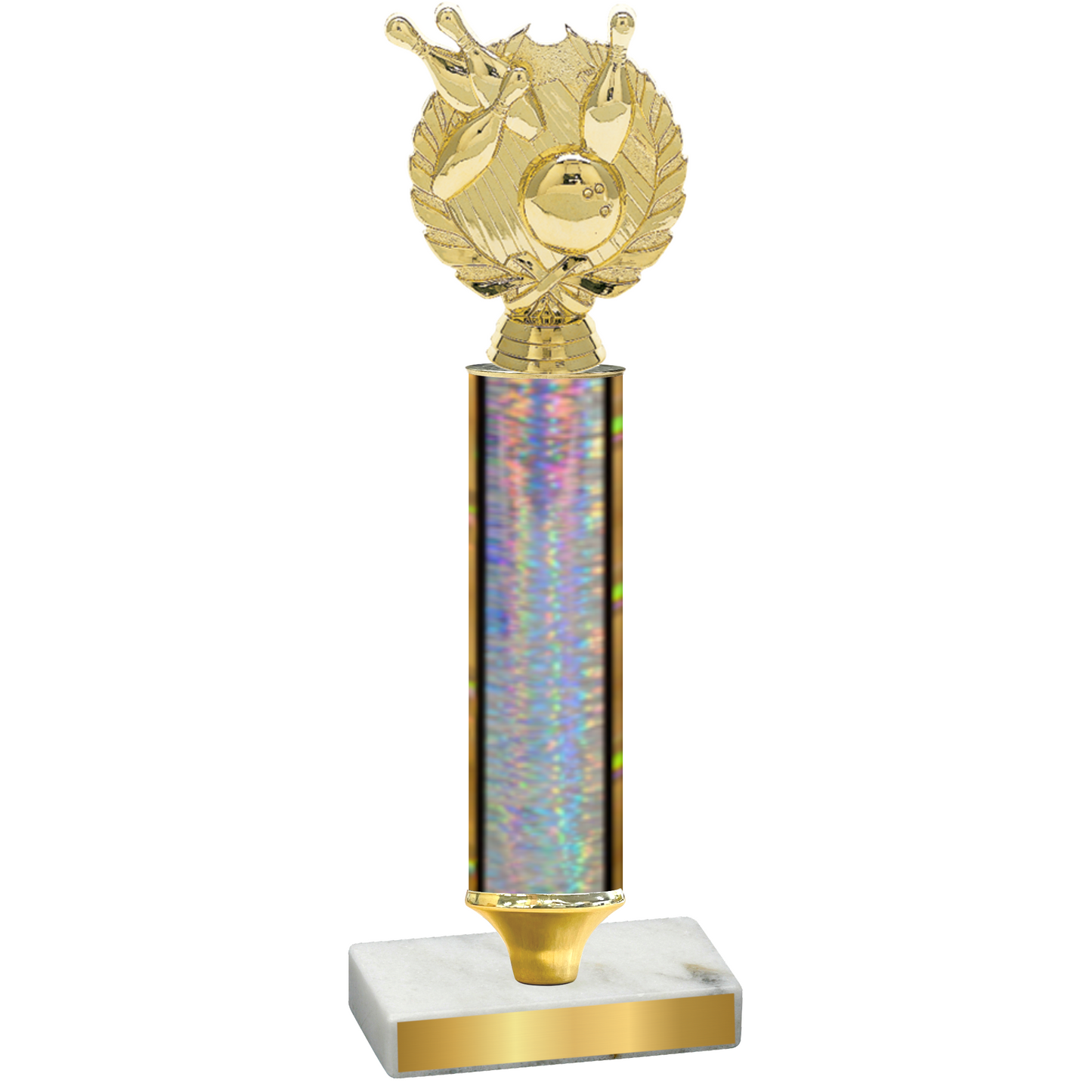 Value Silver Glacier Bowling Trophy