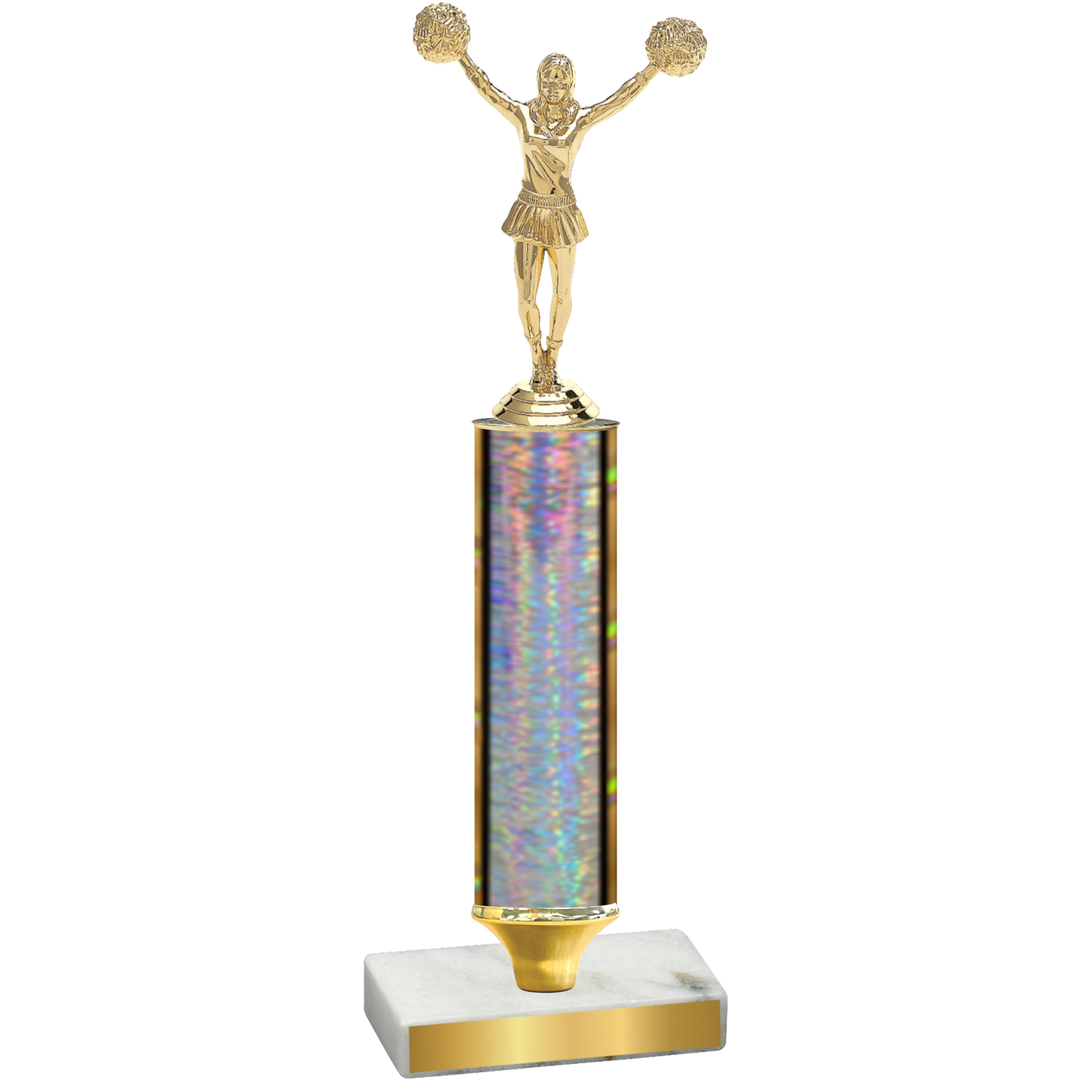 Value Silver Glacier Cheerleading Trophy