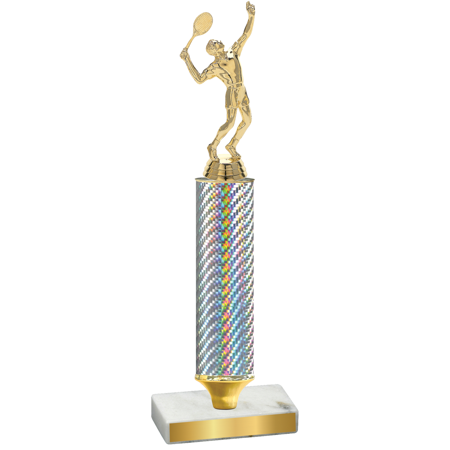 Value Silver Carbon Fiber Tennis Trophy