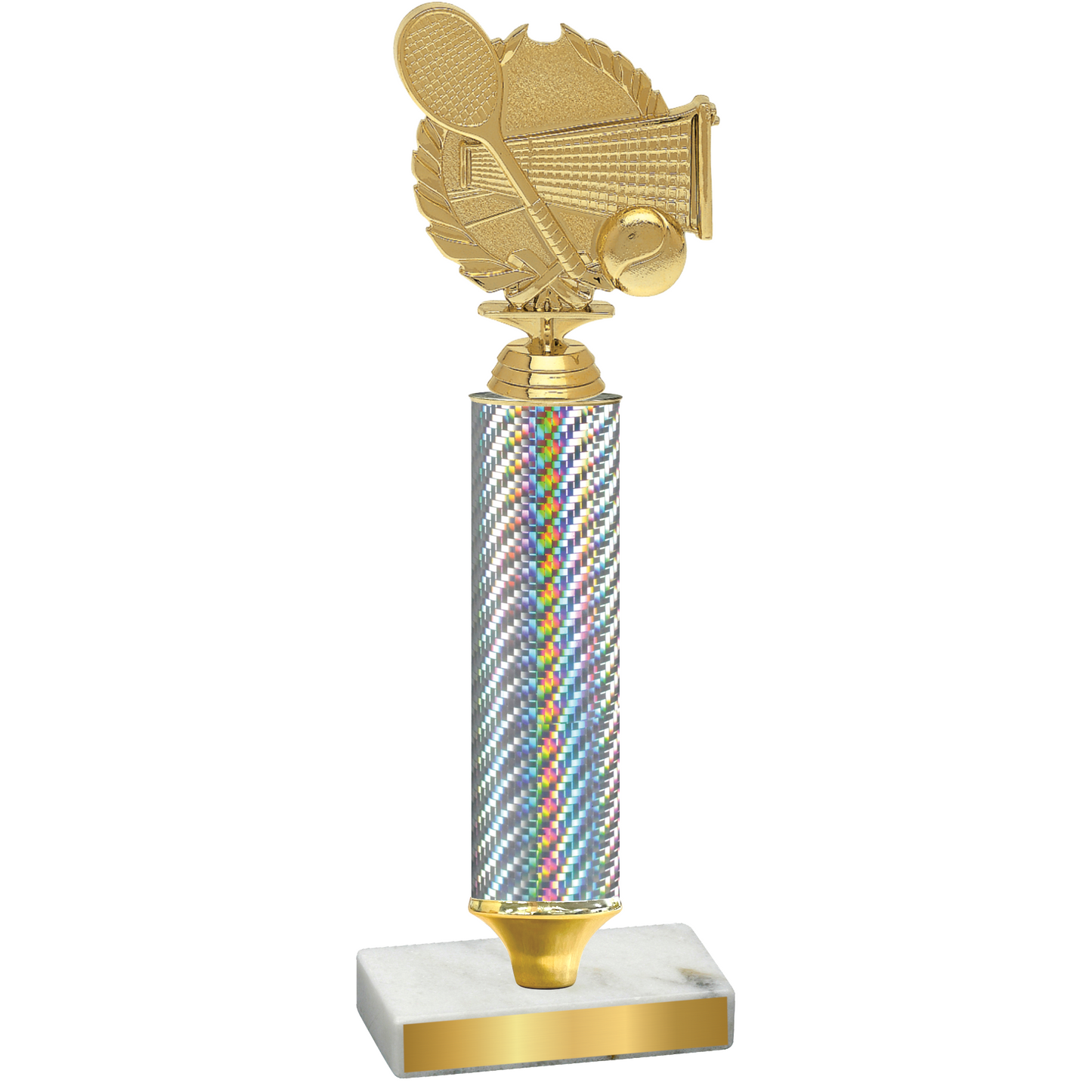 Value Silver Carbon Fiber Tennis Trophy