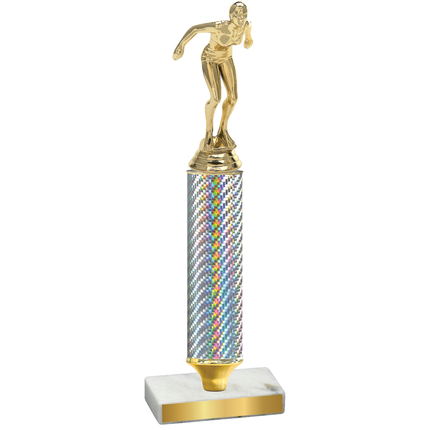 Value Silver Carbon Fiber Tennis Trophy