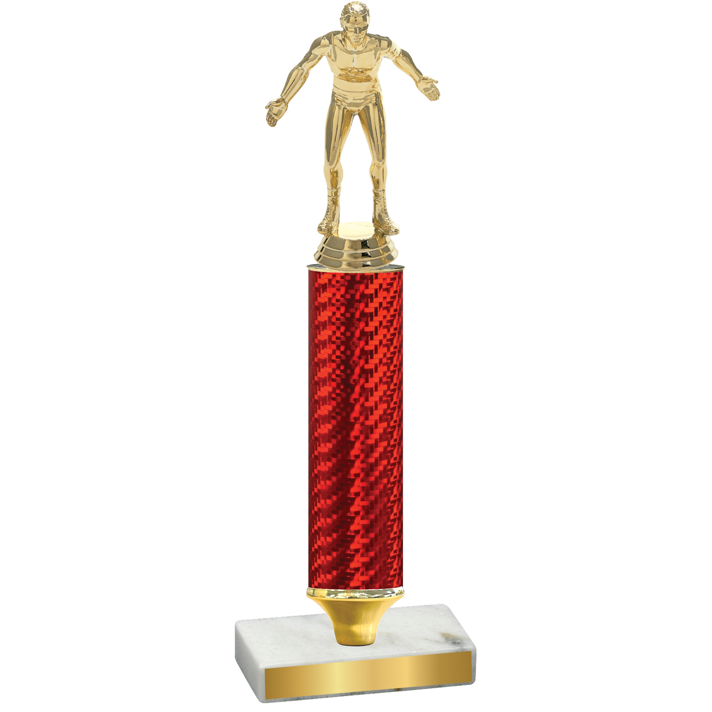 Value Red Carbon Fiber Wrestling Trophy