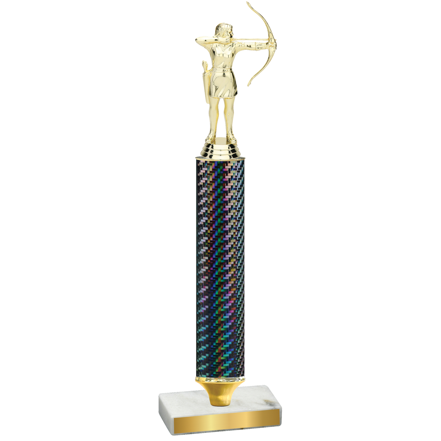 Value Black Carbon Fiber Archery Trophy