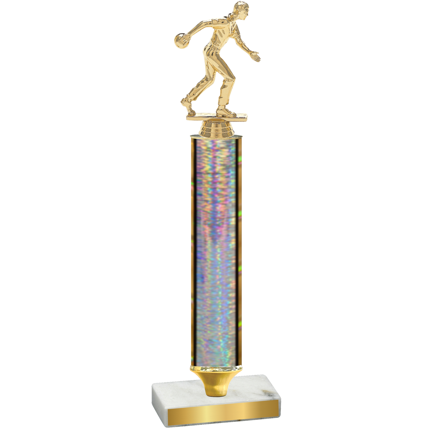 Value Silver Glacier Bowling Trophy