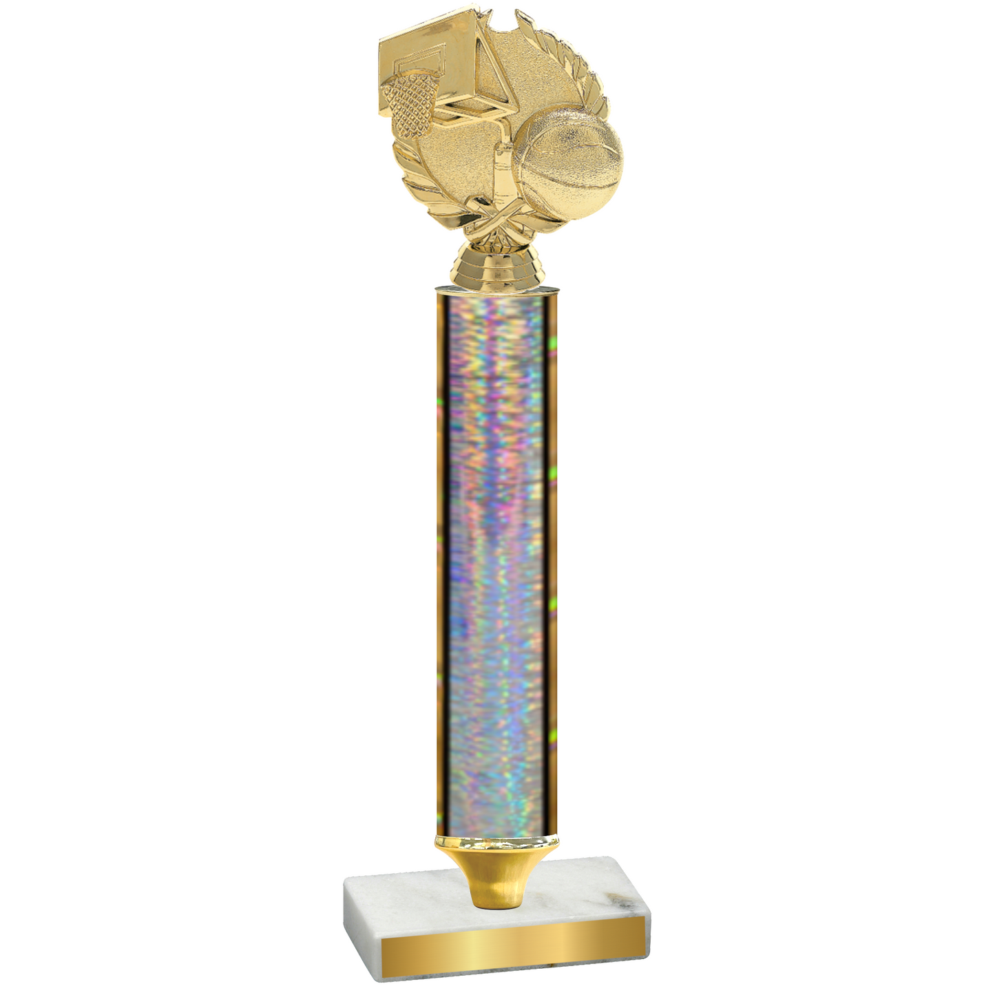 Value Silver Glacier Basketball Trophy