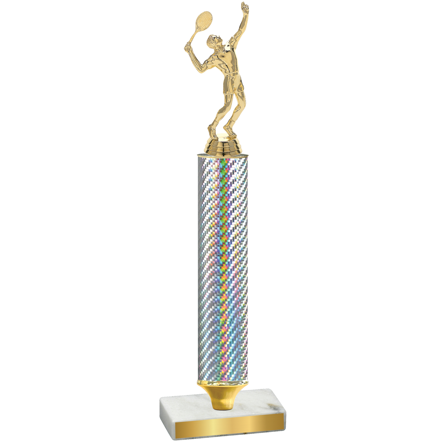 Value Silver Carbon Fiber Tennis Trophy