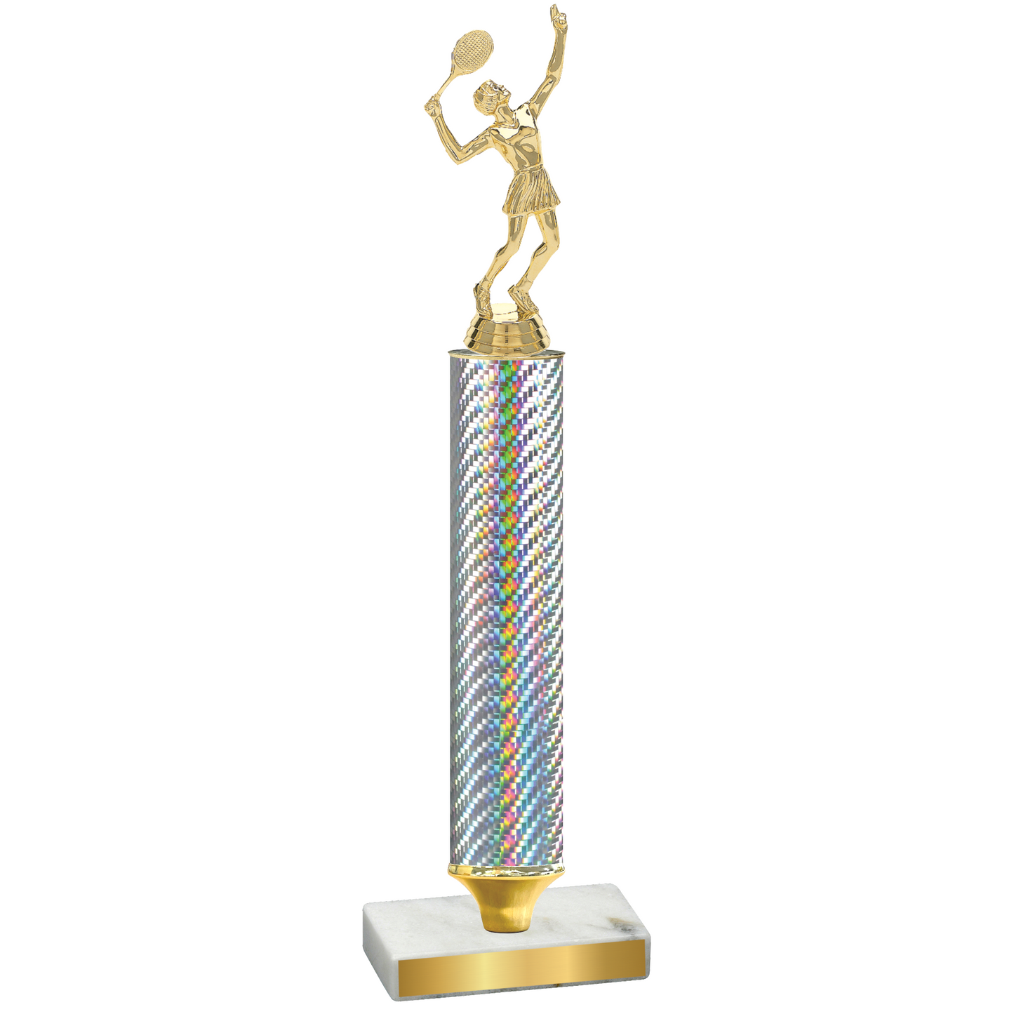 Value Silver Carbon Fiber Tennis Trophy
