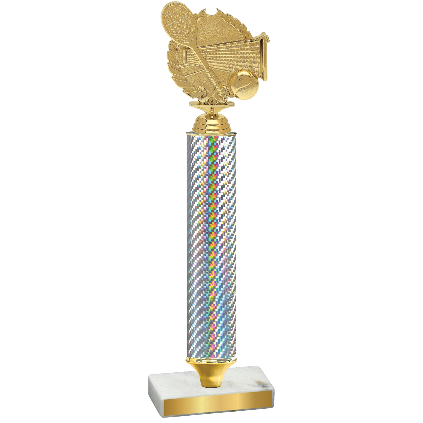 Value Silver Carbon Fiber Tennis Trophy